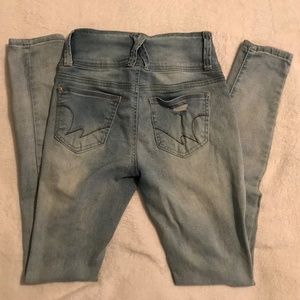 Juniors Wallflower Sassy High Rise Skinny Jeans